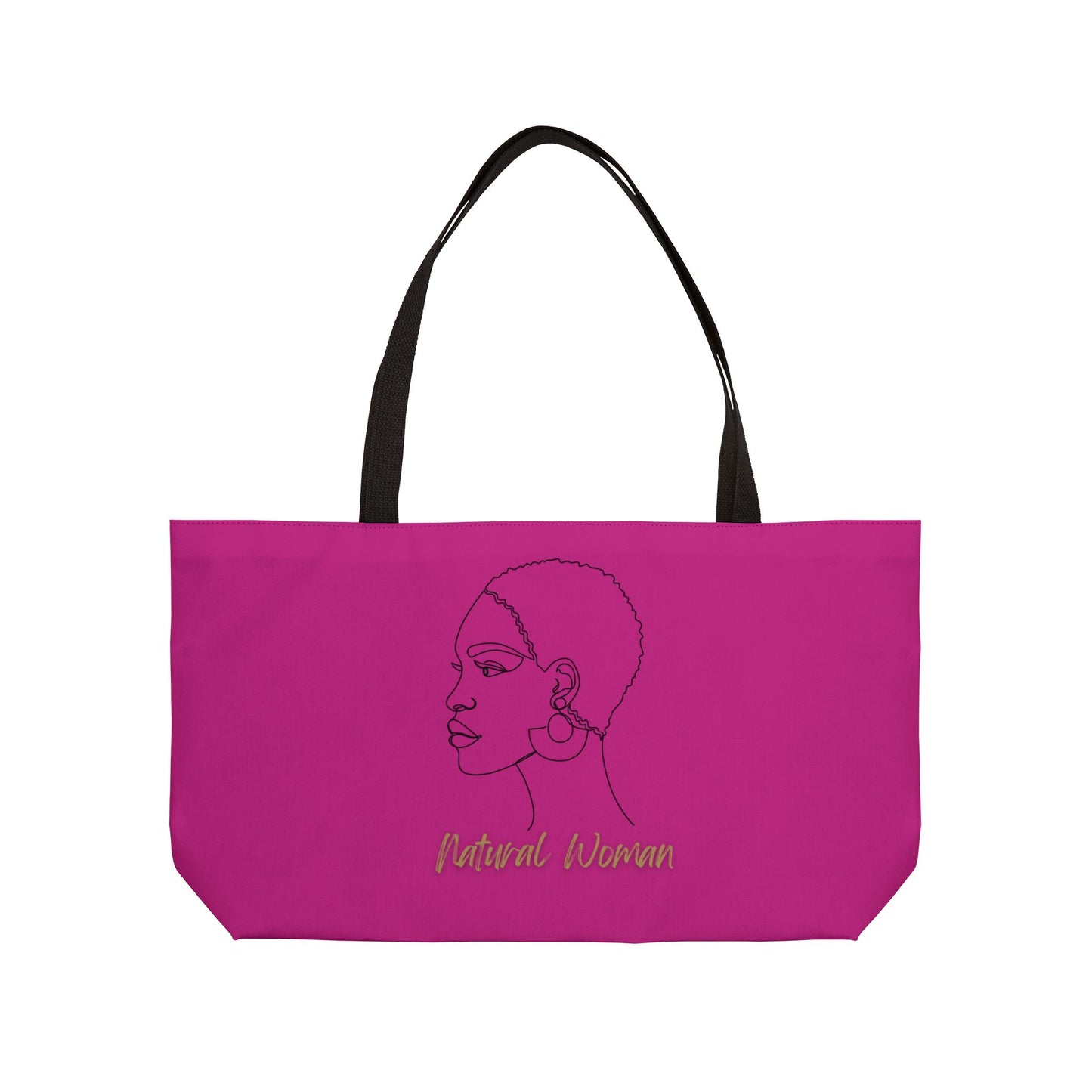 Natural Woman Finger Wave (BL) Weekender Tote Bag PINK