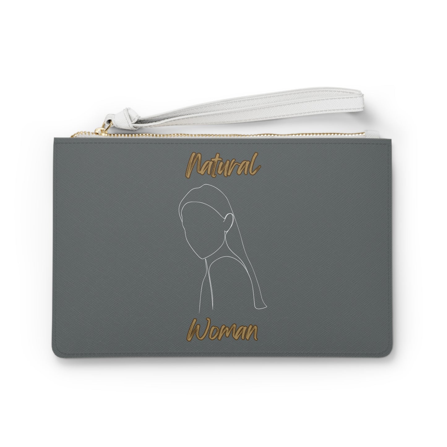 Natural Woman Tilted Look (WL) Clutch Bag DARK GREY