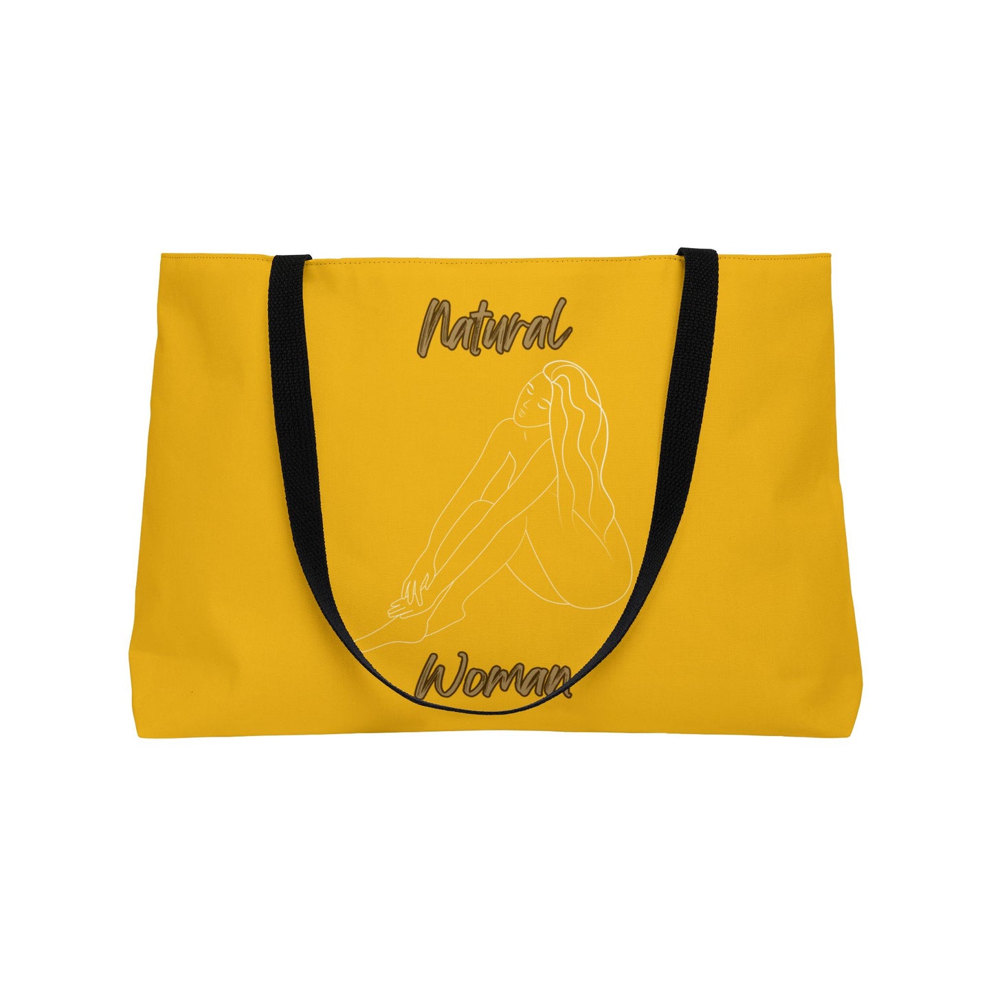 Natural Woman Beauty (WL) Weekender Tote Bag YELLOW