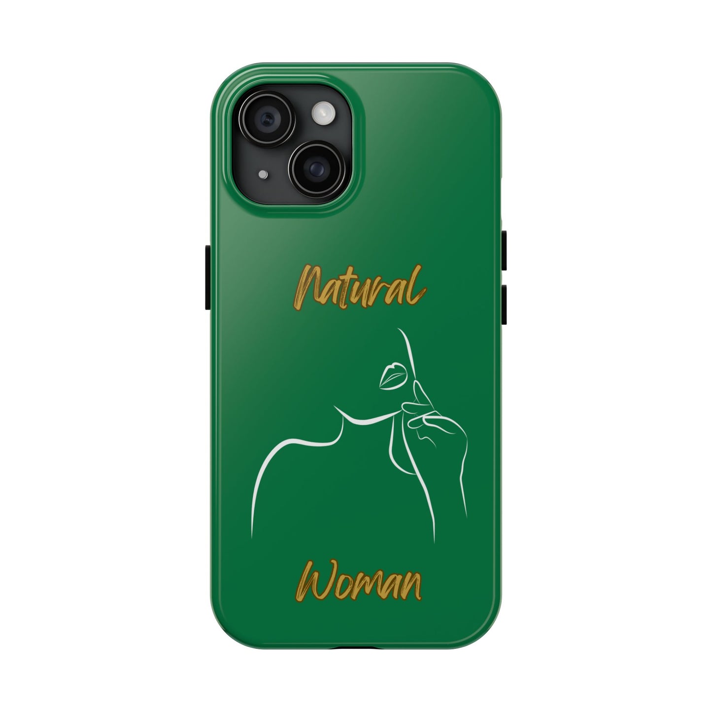 Natural Woman Chin Up (WL)Tough Phone Cases DARK GREEN