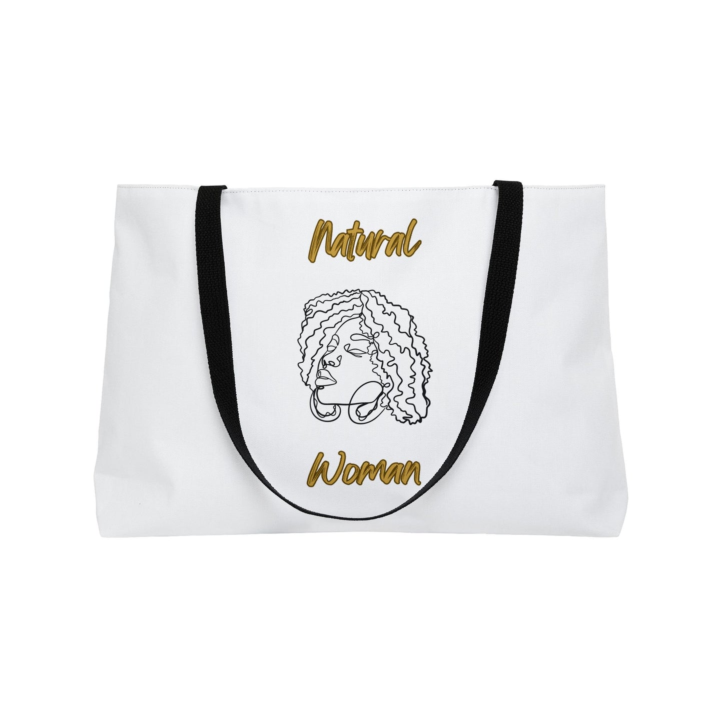 Natural Woman Naturally Me (BL) Weekender Tote Bag WHITE