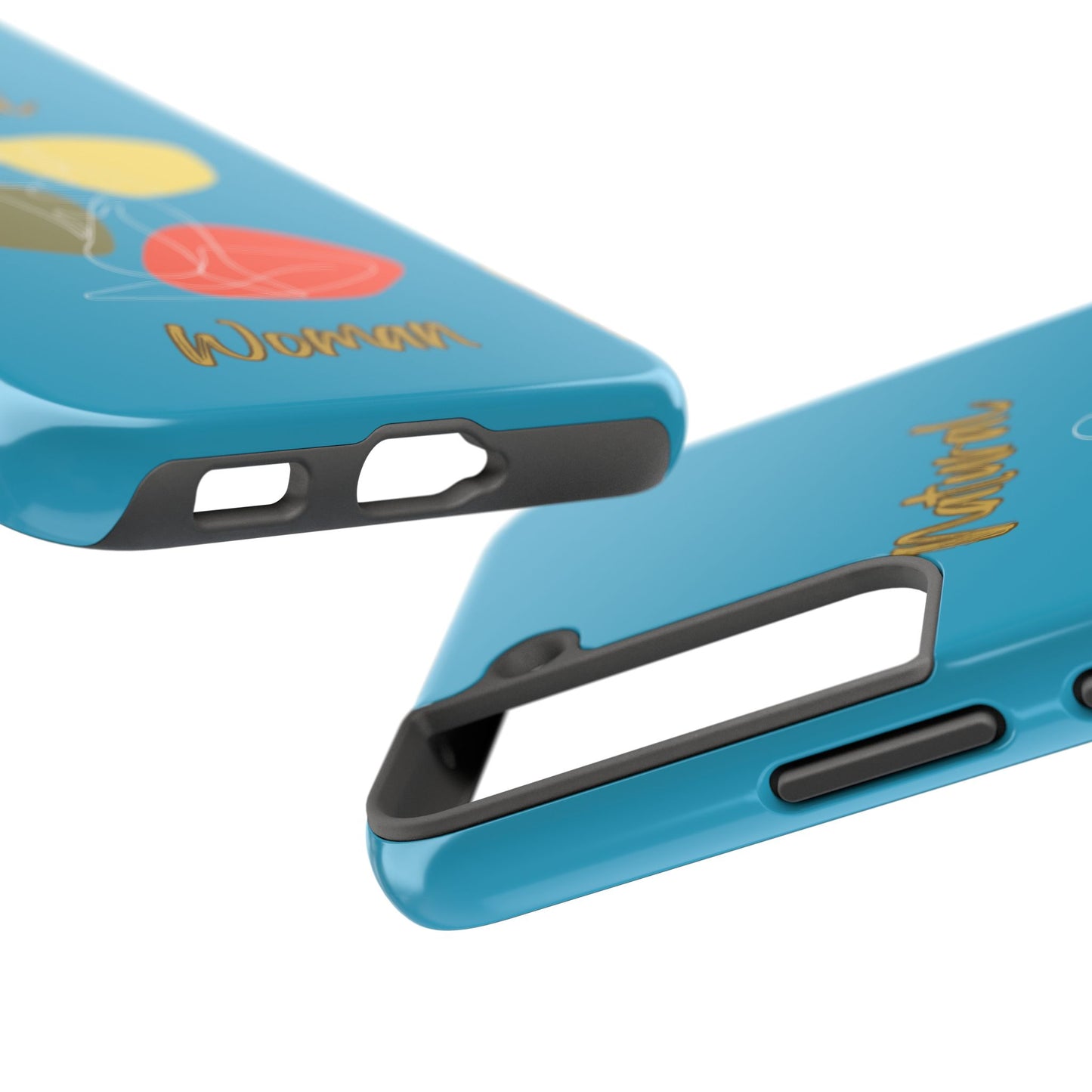 Natural Woman Colorful Pose (WL)Tough Phone Cases TURQUOISE