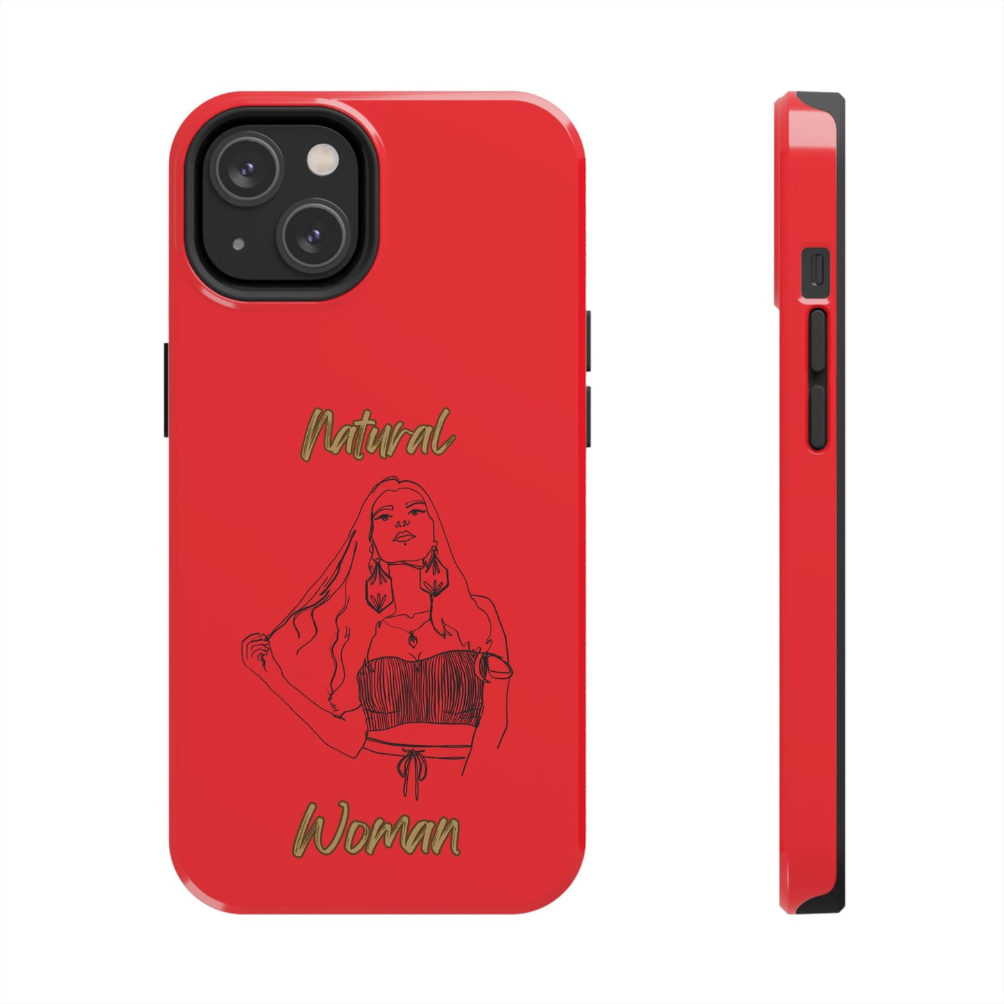 Natural Woman Thinking (BL)Tough Phone Cases RED