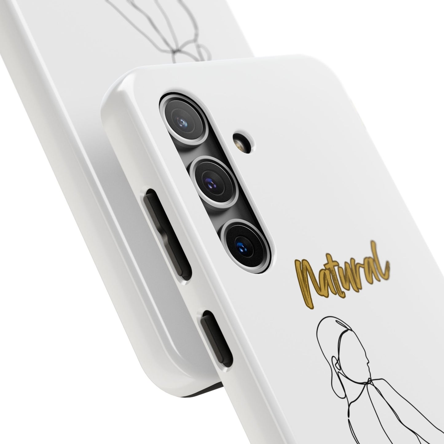 Natural Woman Hands Free (BL)Tough Phone Cases WHITE