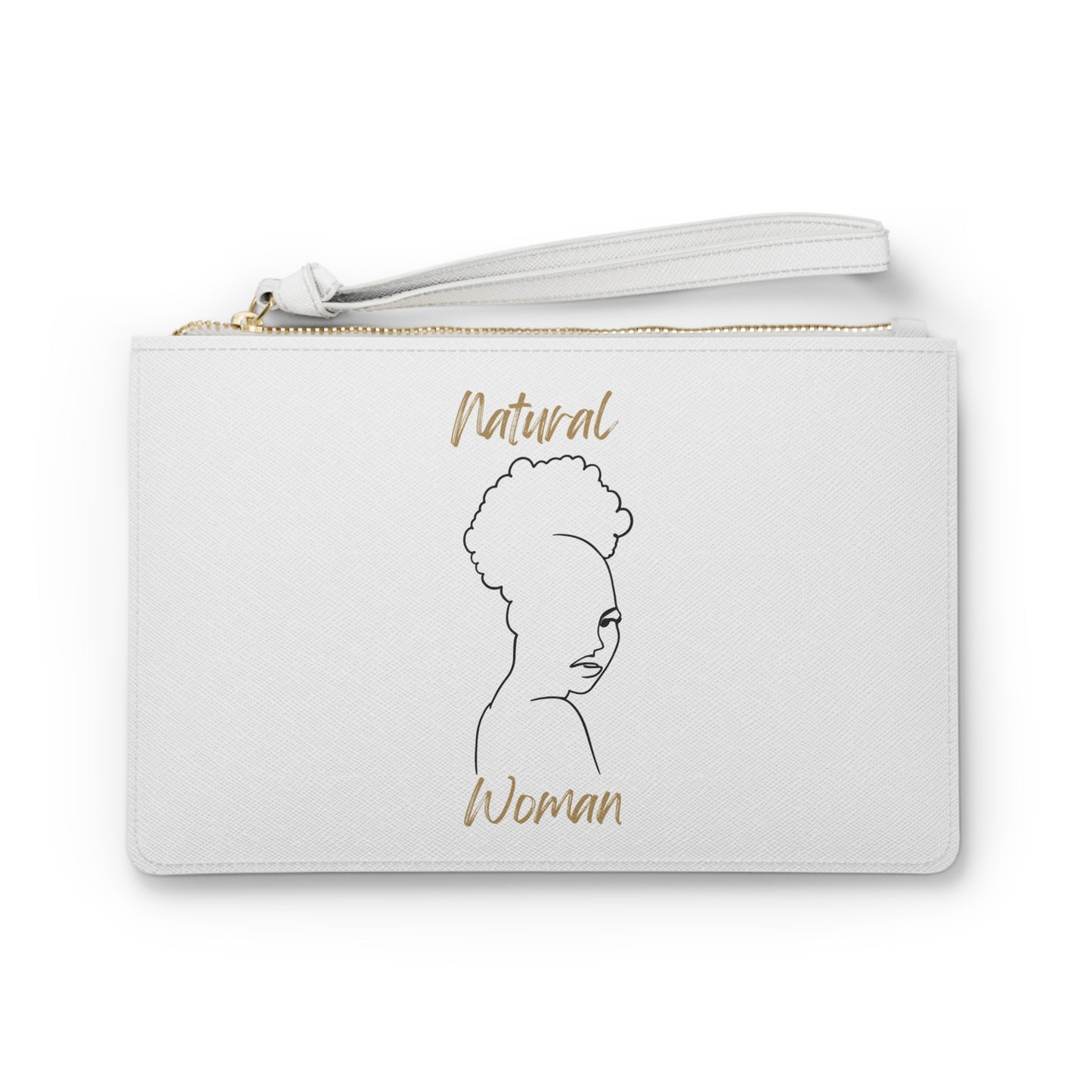 Natural Woman Twist Afro (BL) Clutch Bag WHITE