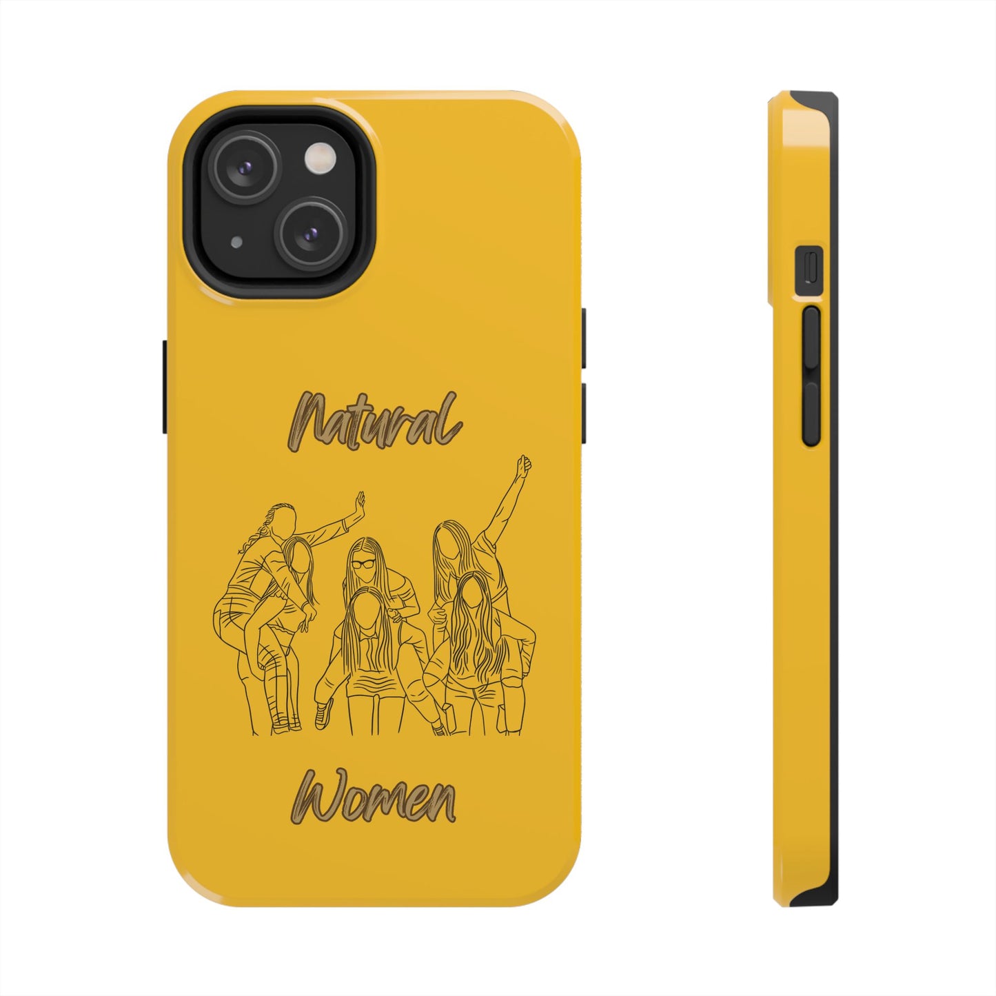 Natural Woman Piggy Back (BL)Tough Phone Cases YELLOW