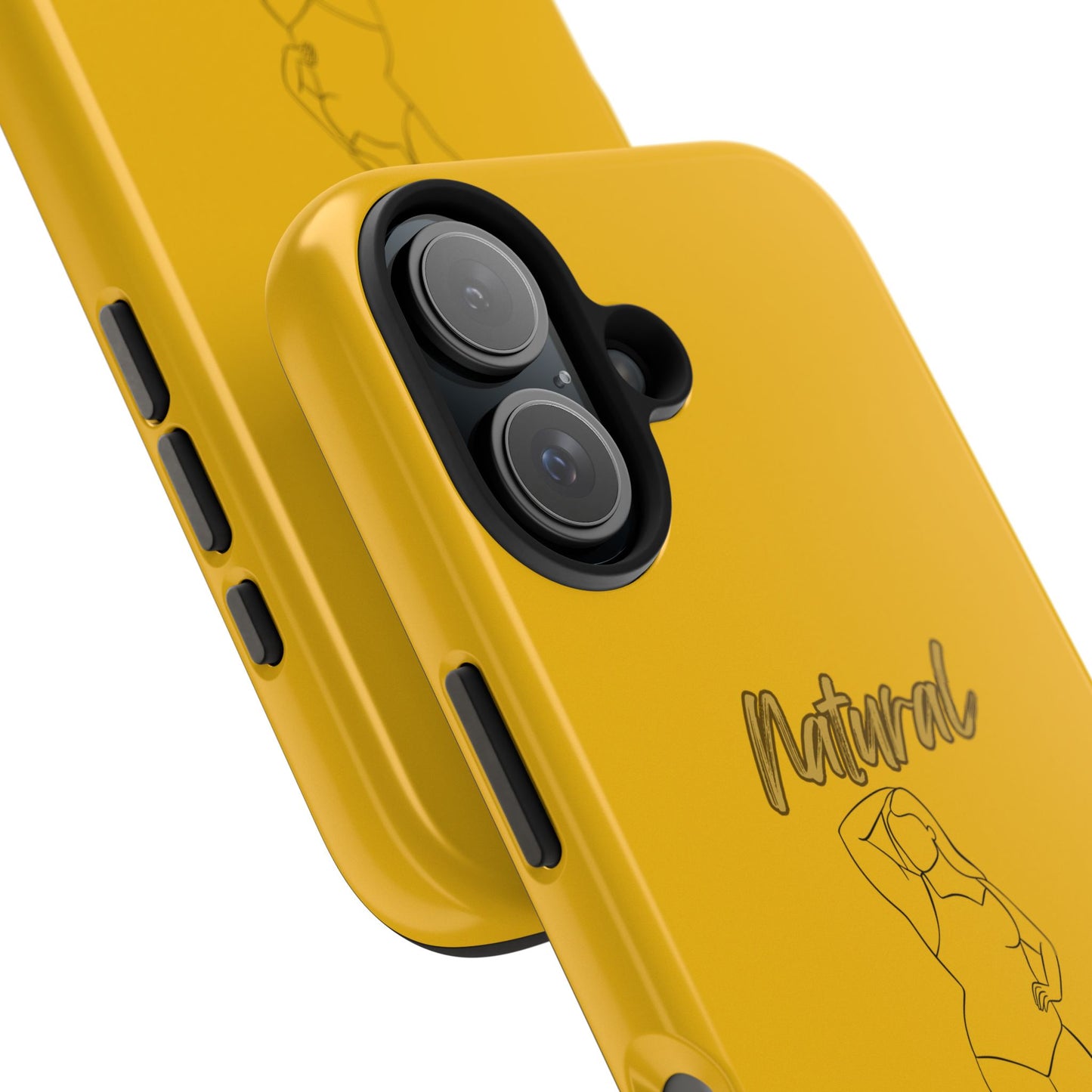Natural Woman Looking Good (BL)Tough Phone Cases YELLOW