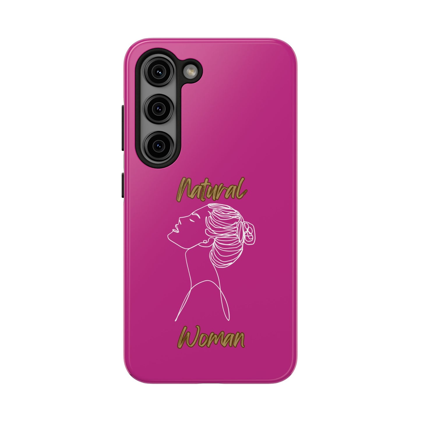 Natural Woman Wet Bun (WL) Tough Phone Cases PINK