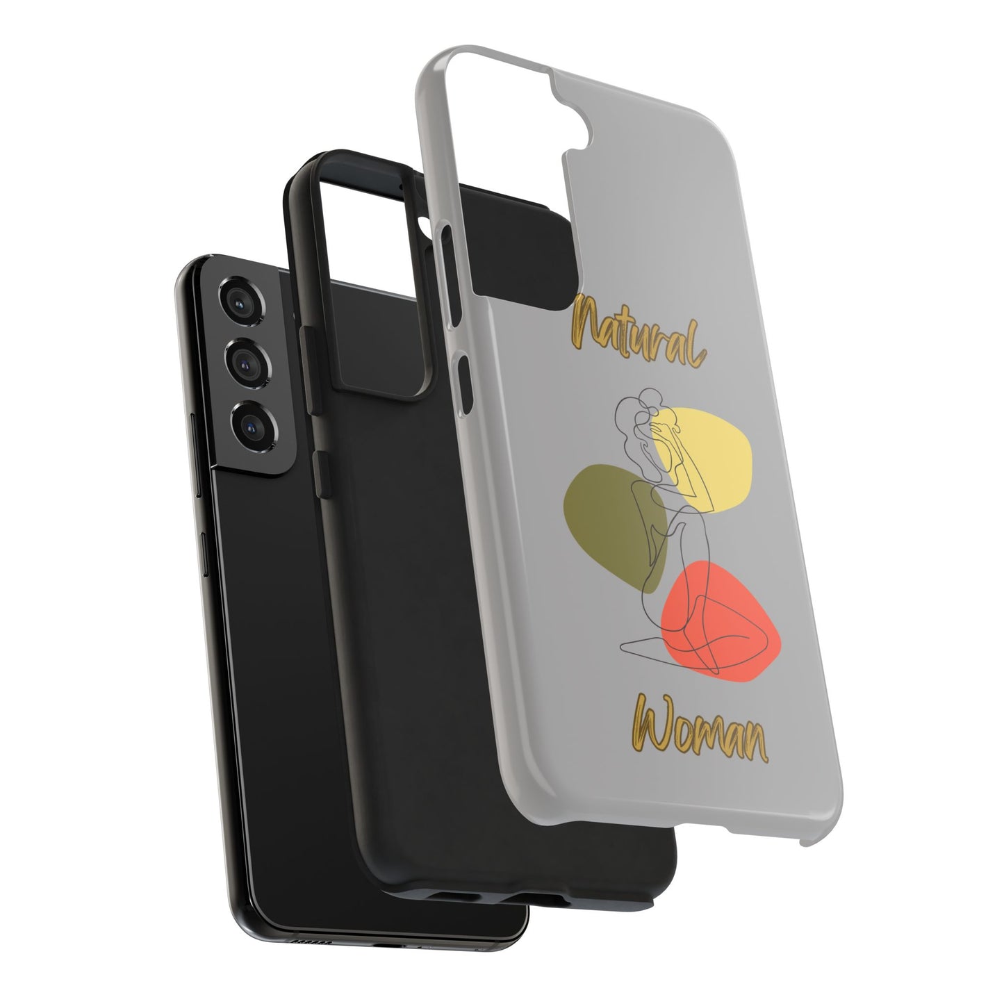 Natural Woman Colorful Pose (BL)Tough Phone Cases LIGHT GREY