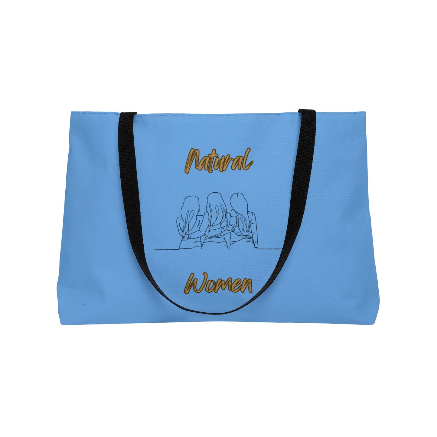 Natural Woman Loving Friends (BL) Weekender Tote Bag LIGHT BLUE