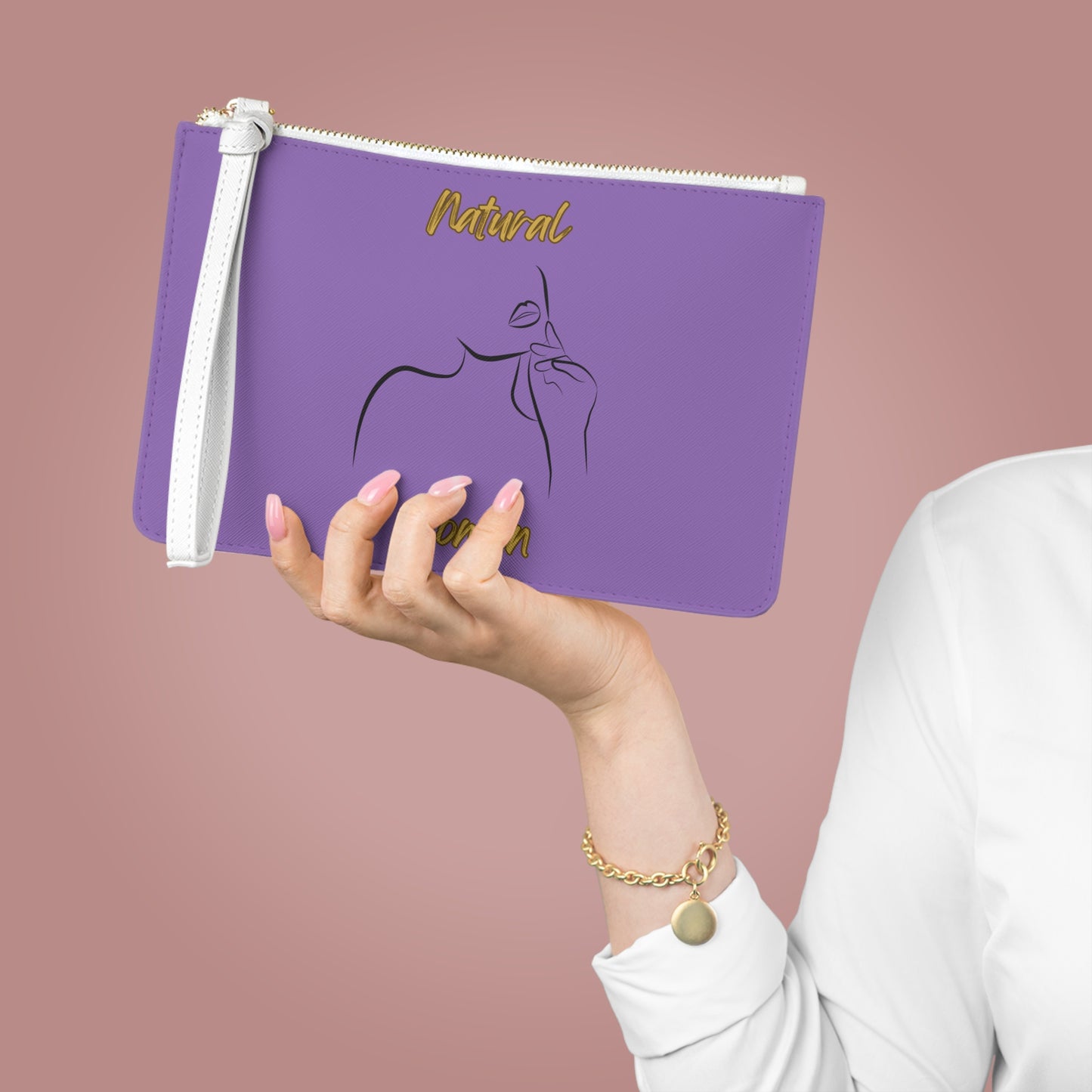 Natural Woman Chin Up (BL) Clutch Bag LIGHT PURPLE