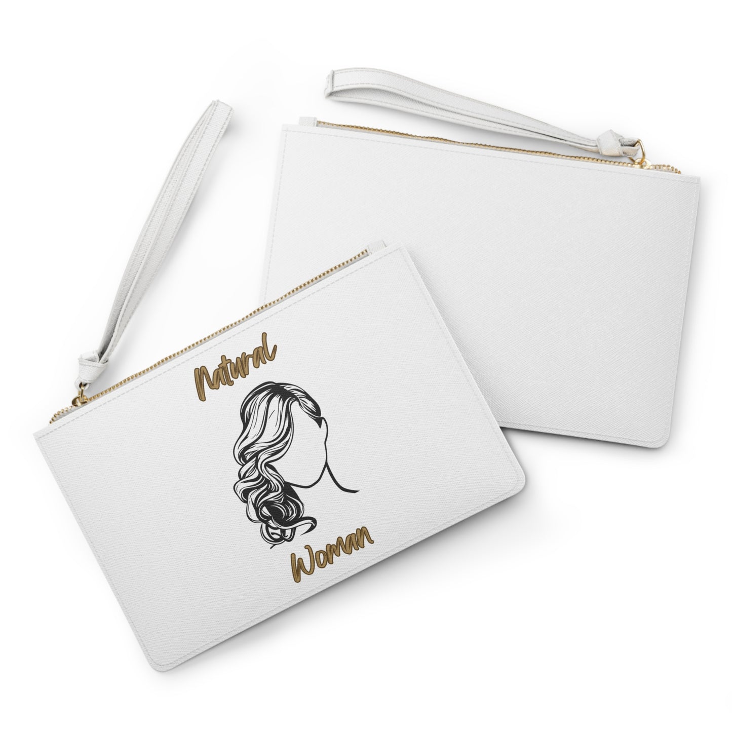 Natural Woman Long Curl (BL) Clutch Bag WHITE