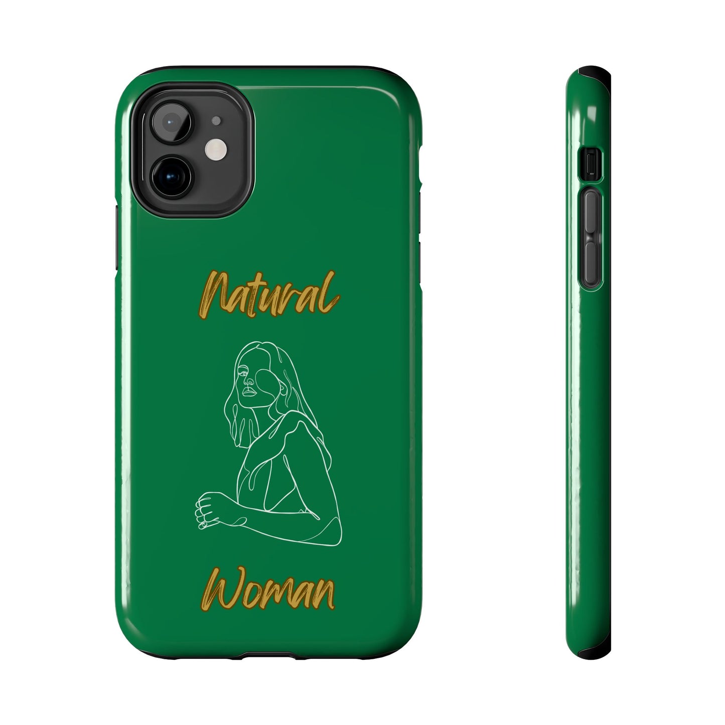 Natural Woman Care Free (WL)Tough Phone Cases DARK GREEN