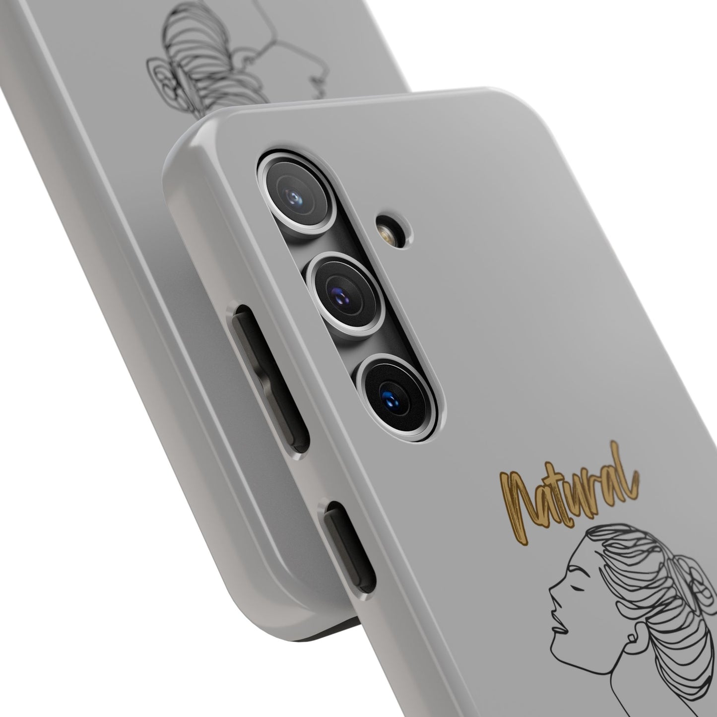 Natural Woman Wet Bun (BL) Tough Phone Cases LIGHT GREY