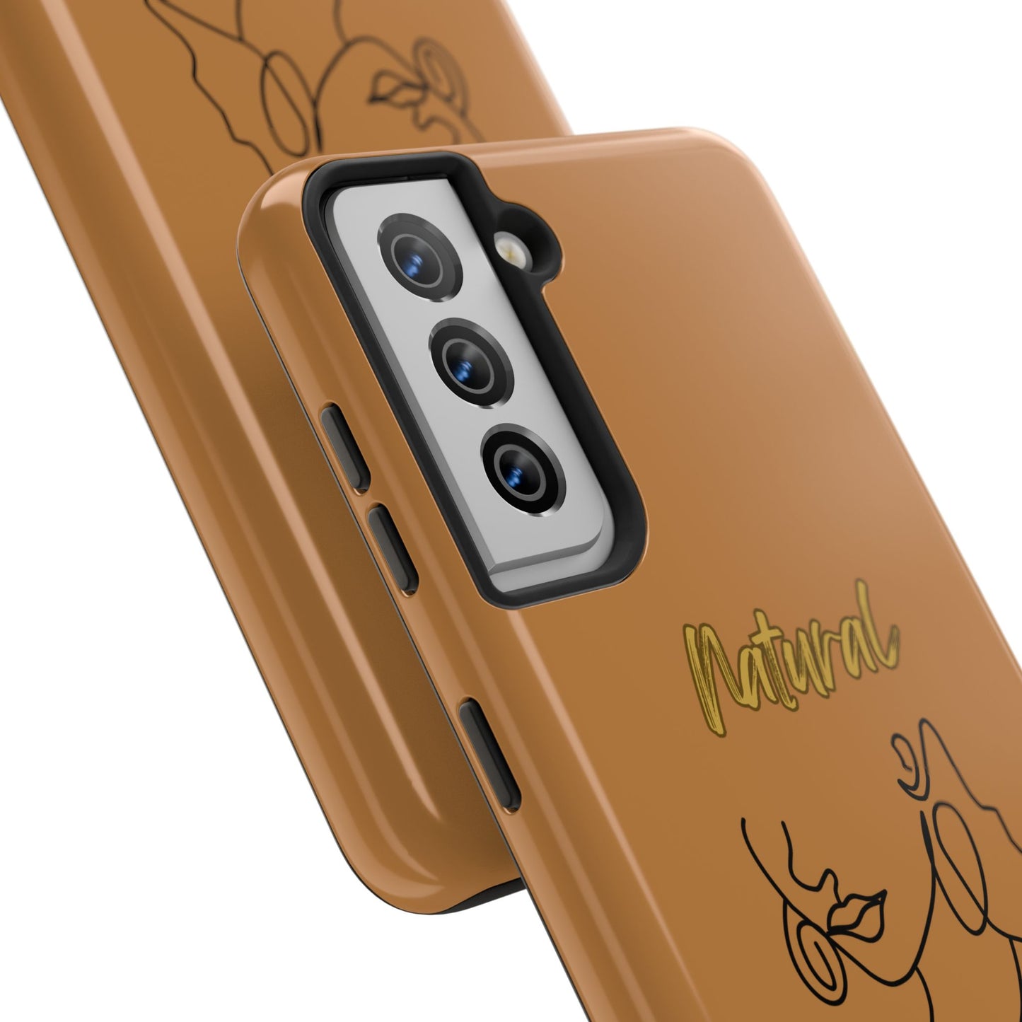 Natural Woman Lips (BL)Tough Phone Cases LIGHT BROWN