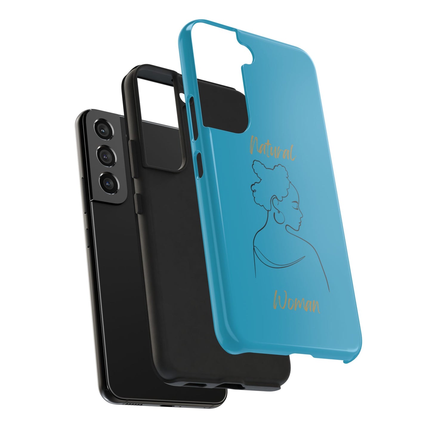 Natural Woman Twists (BL) Tough Phone Cases TURQUOISE