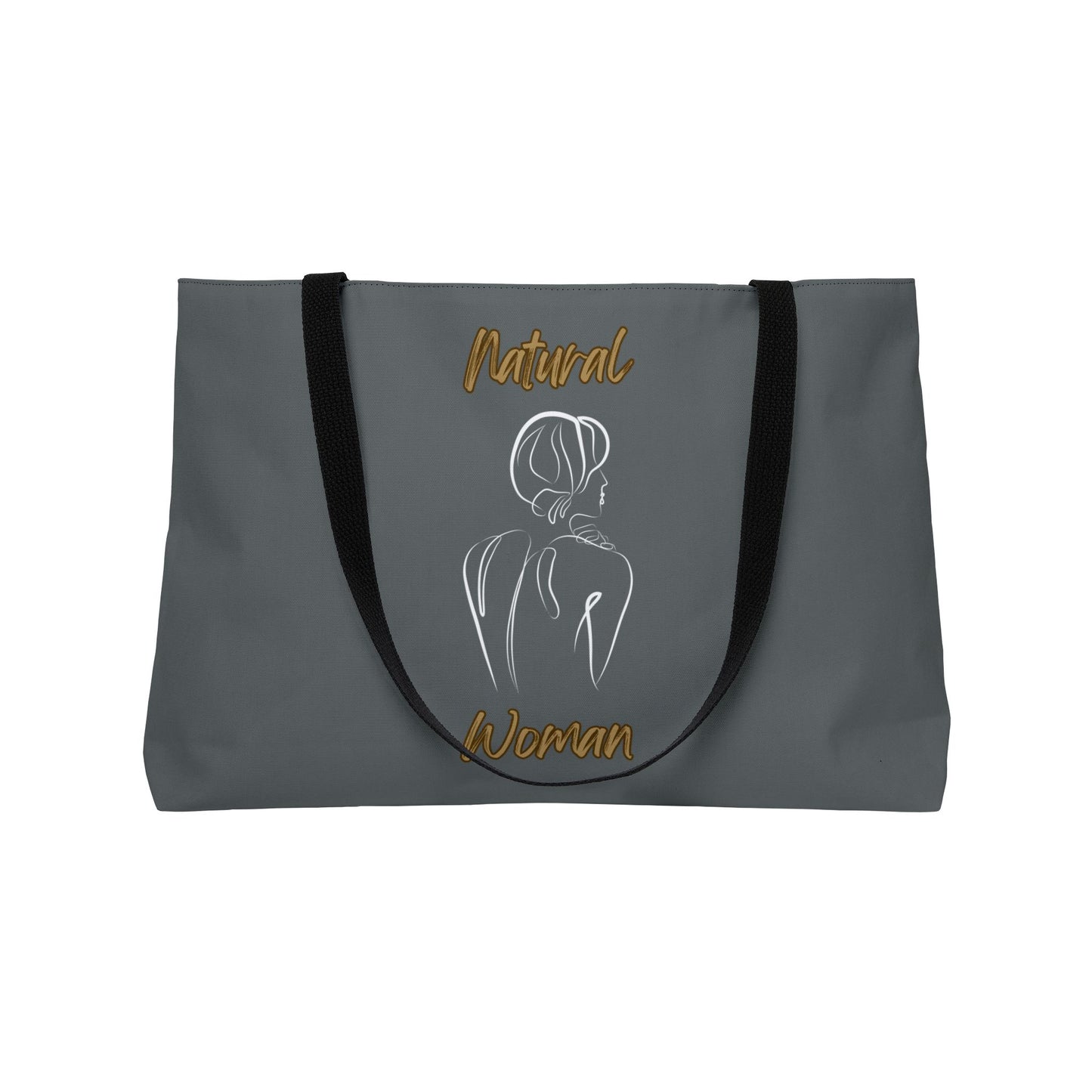 Natural Woman Back (WL) Weekender Tote Bag DARK GREY