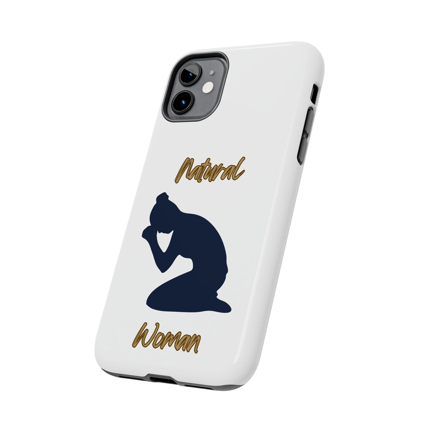 Natural Woman Pray (BL)Tough Phone Cases WHITE