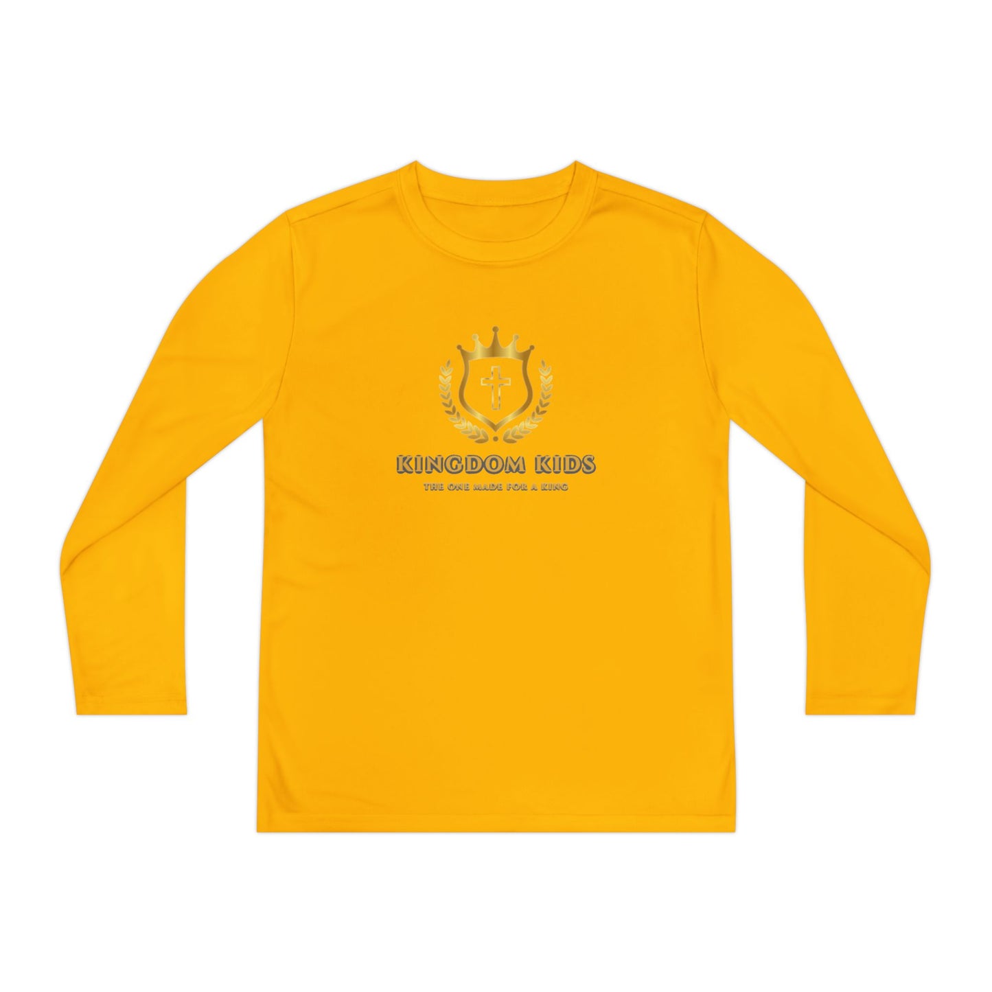 Kingdom Kids Youth Long Sleeve Tee - Crown Design