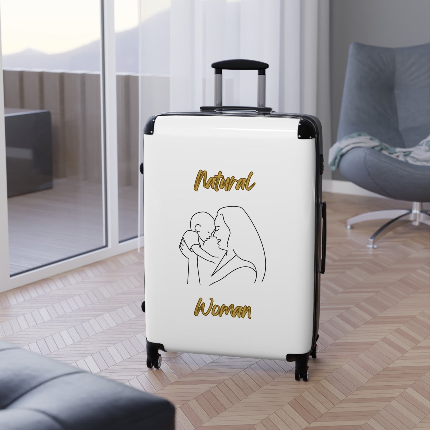 Natural Woman Joy (BL) Suitcase WHITE