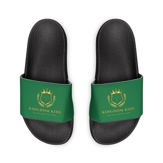 Kingdom Kids Youth Removable-Strap Sandals (Dark Green)