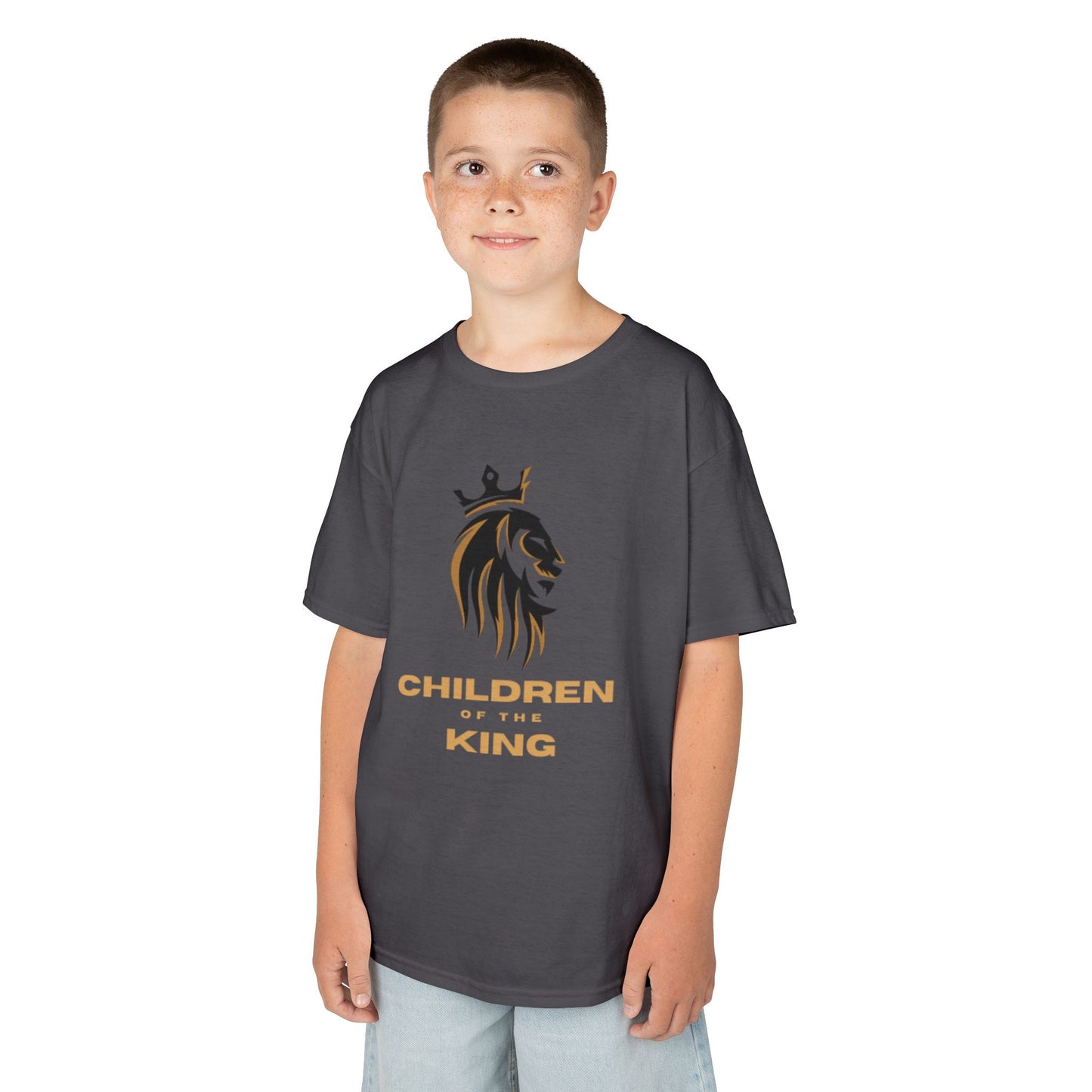 Children of the King Inspirational Kids Cotton T-Shirt (BL)