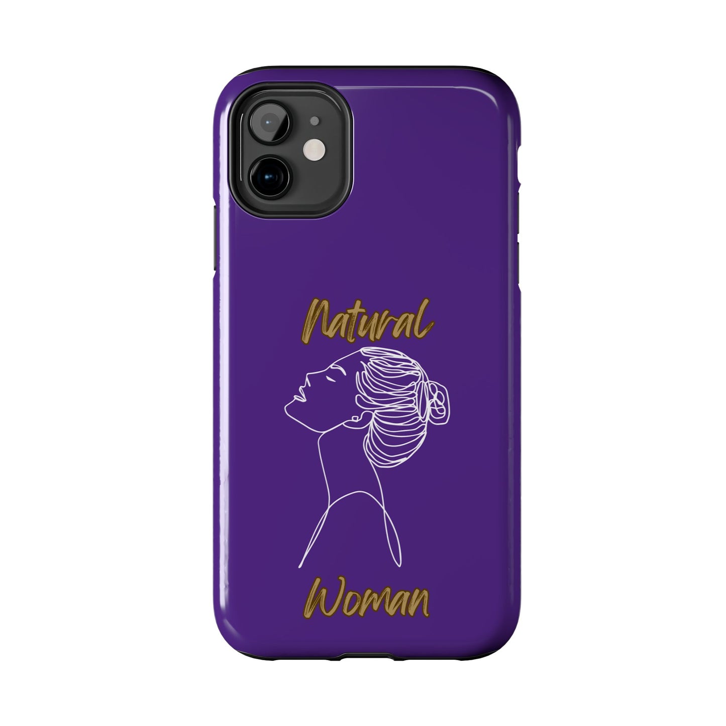 Natural Woman Wet Bun (WL) Tough Phone Cases PURPLE