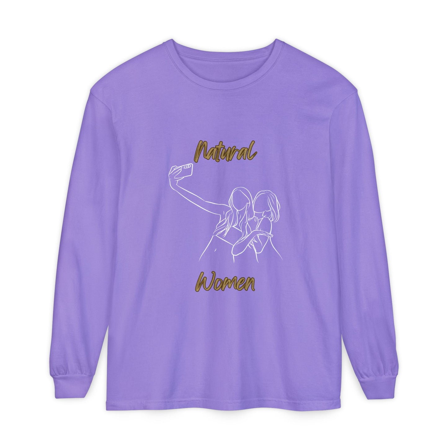 Natural Women Friends Selfie (WL) Long Sleeve T-Shirt