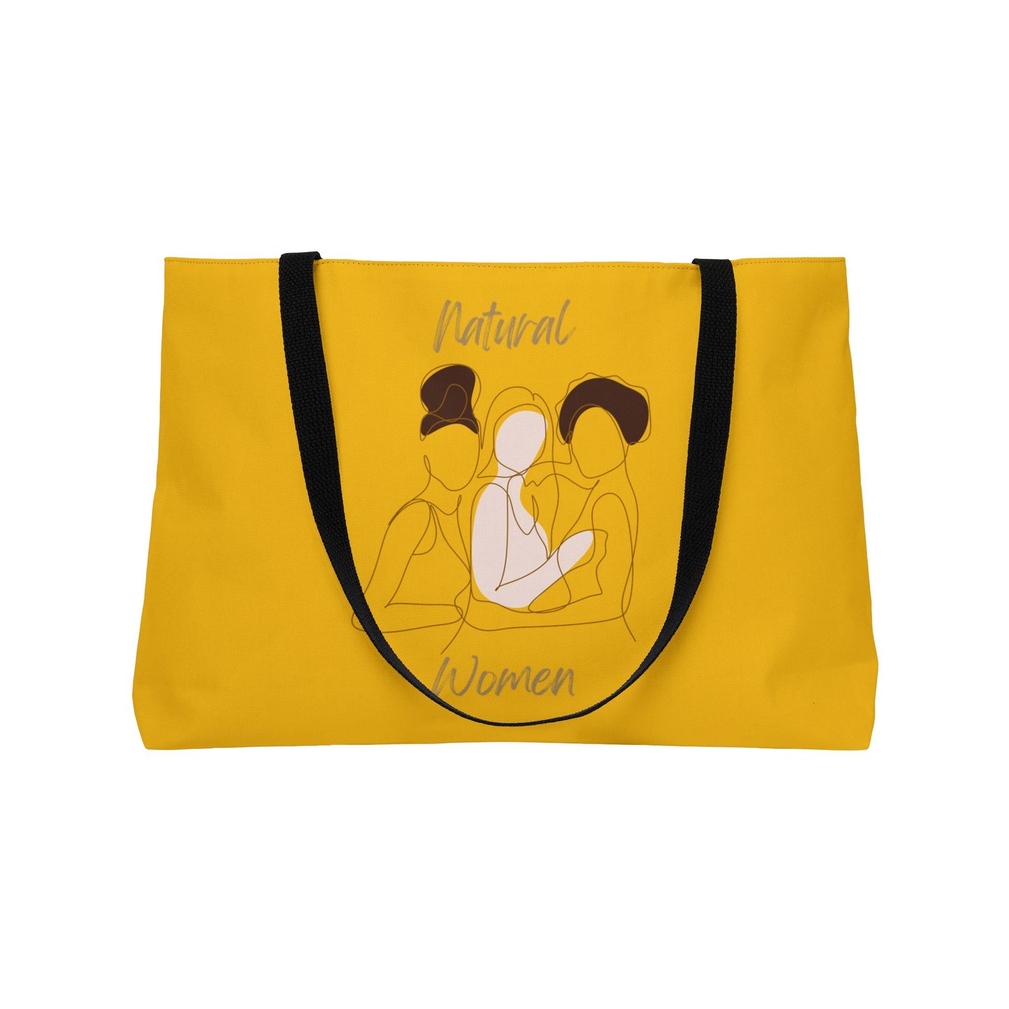 Natural Women Friends (BL) Weekender Tote Bag YELLOW