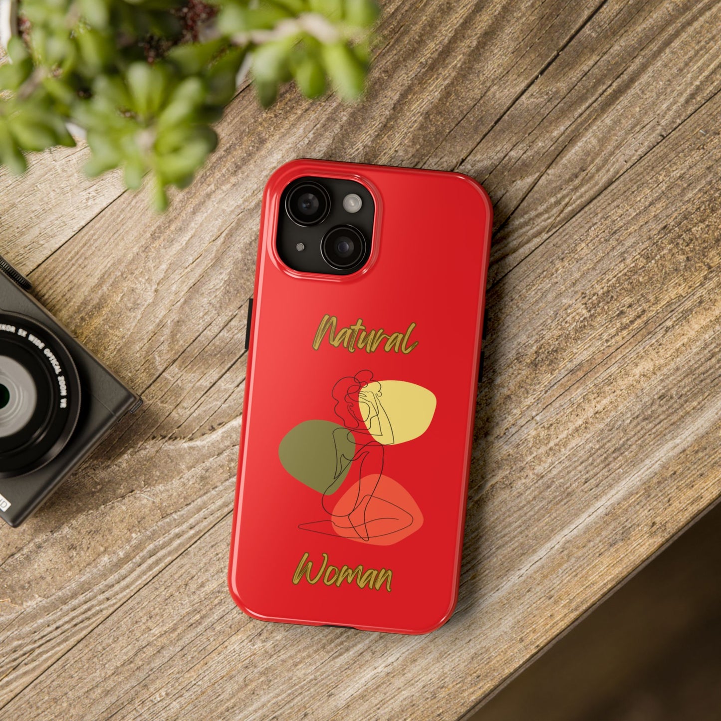Natural Woman Colorful Pose (BL)Tough Phone Cases RED