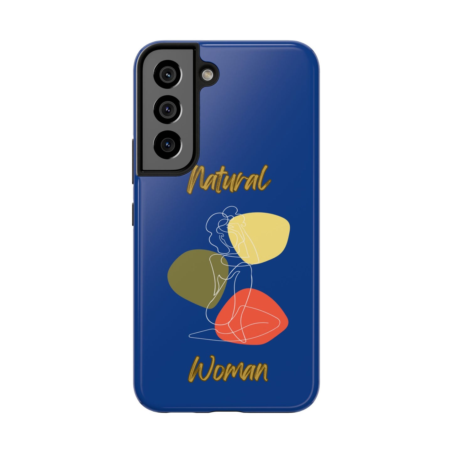 Natural Woman Colorful Pose (WL)Tough Phone Cases DARK BLUE