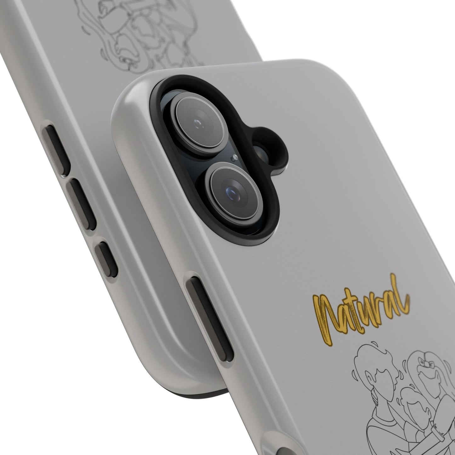 Natural Woman Bear Hugs (BL) Tough Phone Cases LIGHT GREY