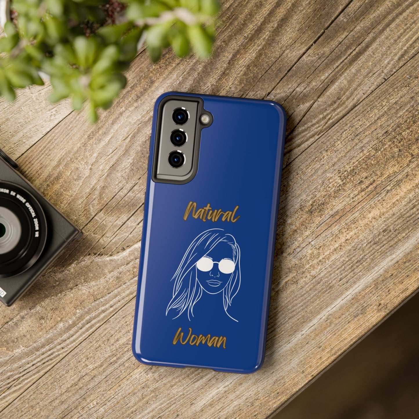 Natural Woman Shades (WL)Tough Phone Cases DARK BLUE