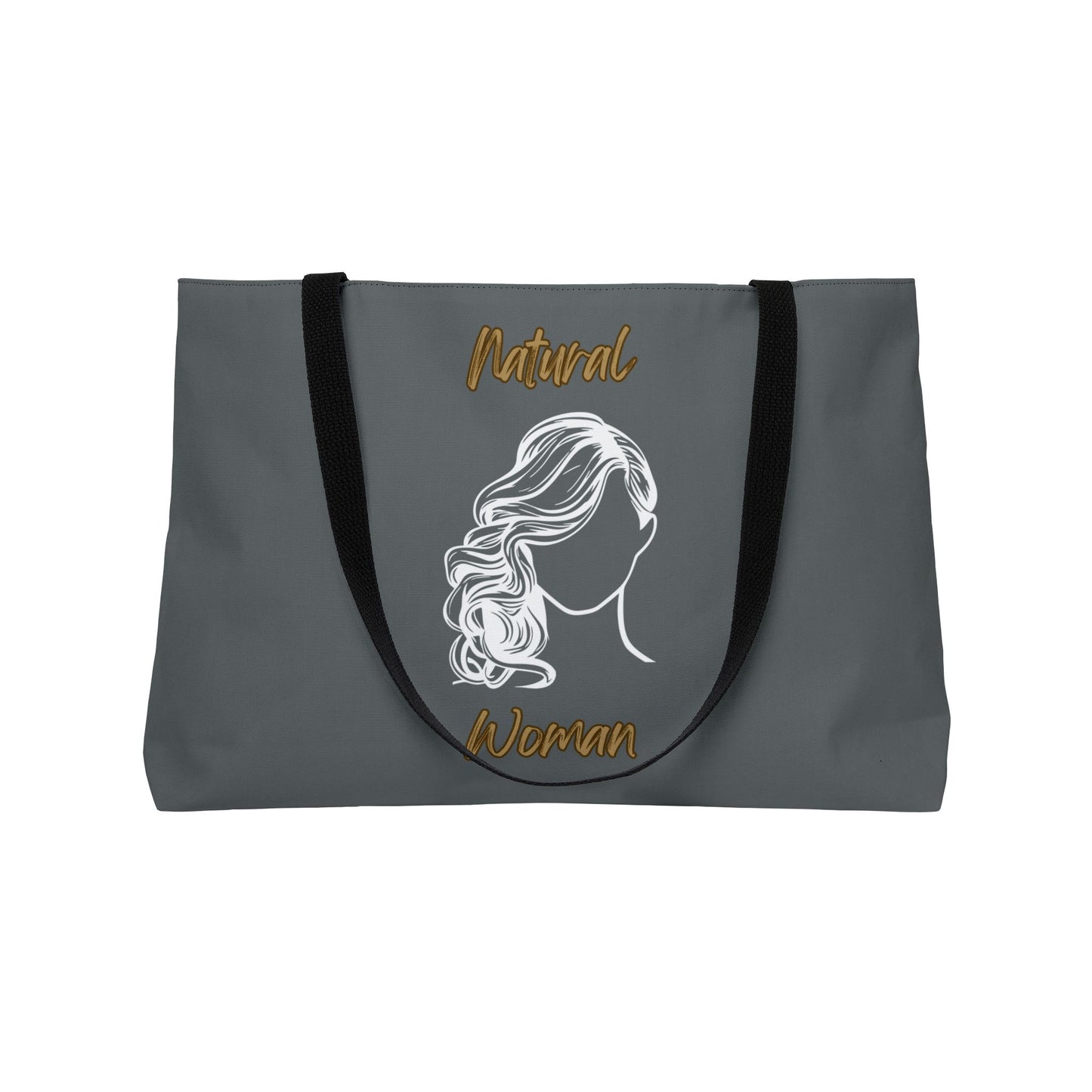 Natural Woman Long Curl (WL) Weekender Tote Bag DARK GREY