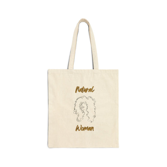 Natural Woman Spiral Flow (BL) Canvas Tote Bag