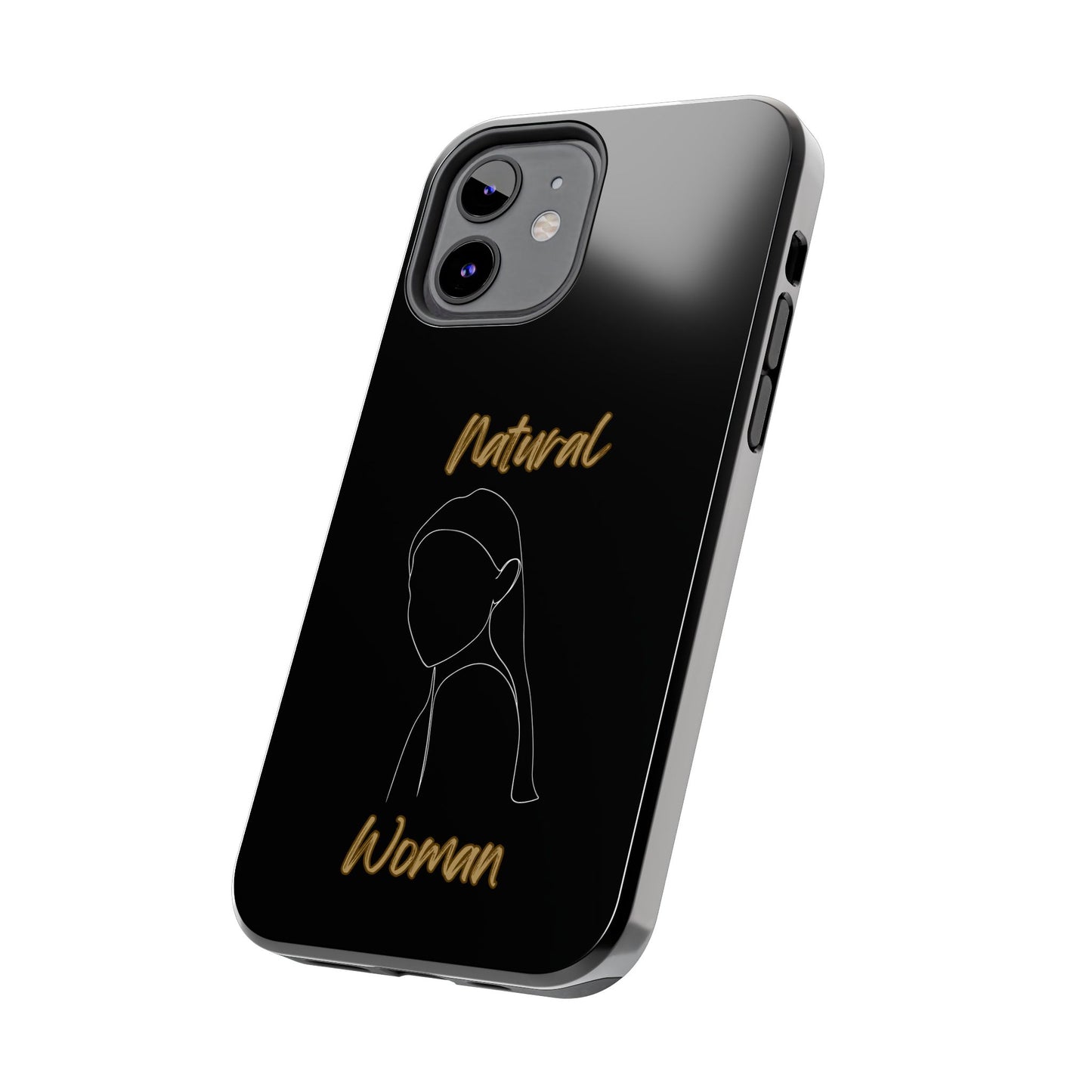 Natural Woman Tilted Look (WL) Tough Phone Cases BLACK