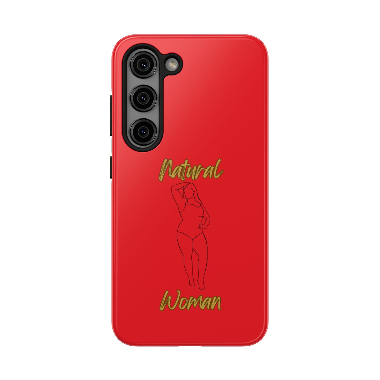 Natural Woman Looking Good (BL)Tough Phone Cases RED