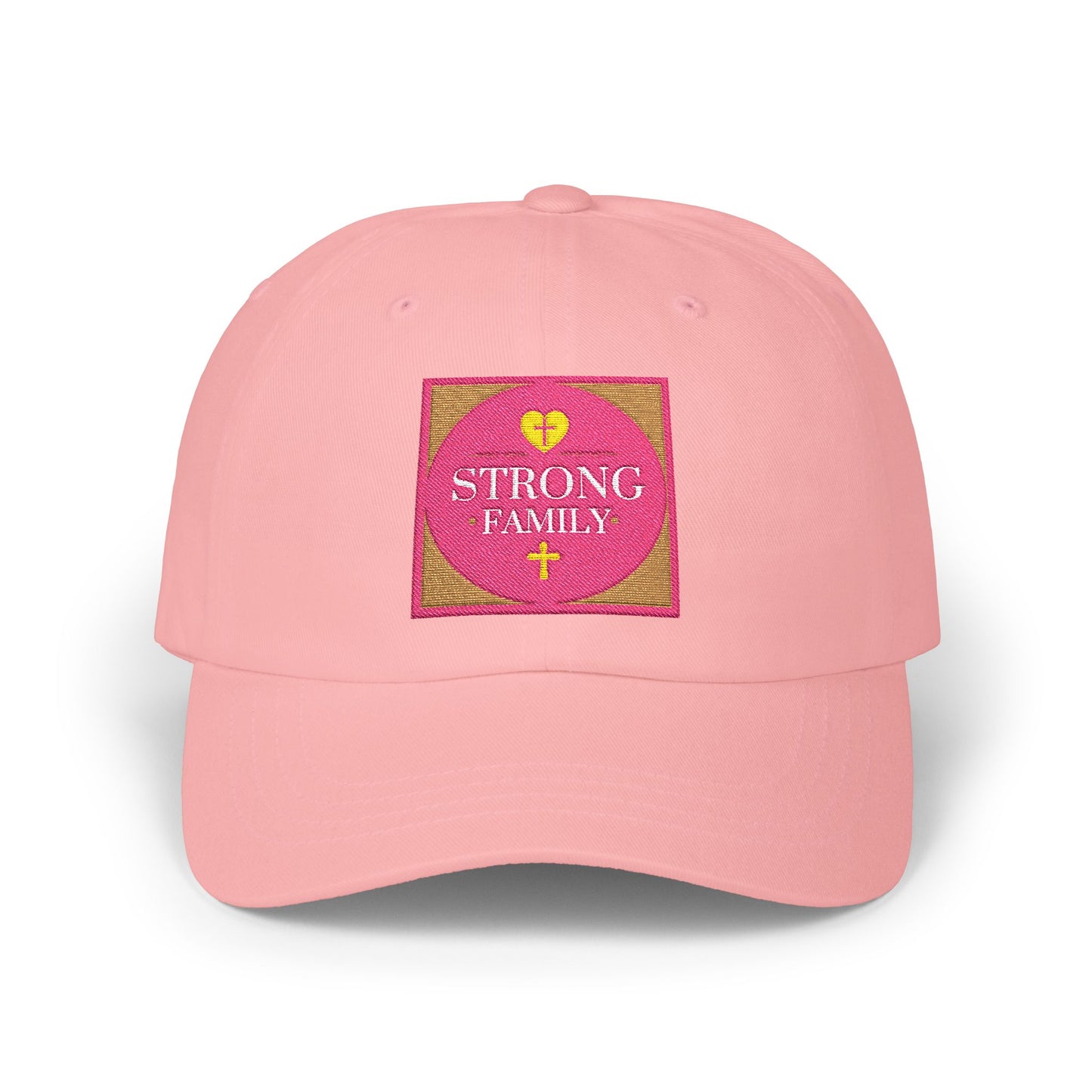 Strong Family Custom Casual Cap - PINK LOGO