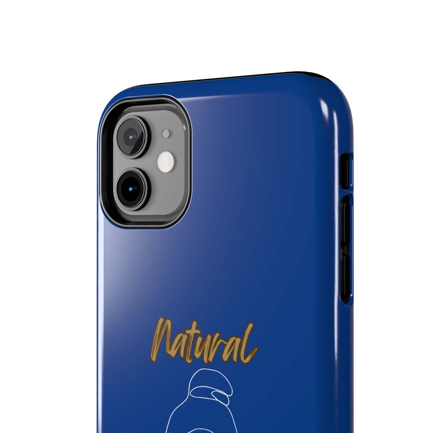 Natural Woman Sassy Bun (WL) Tough Phone Cases DARK BLUE
