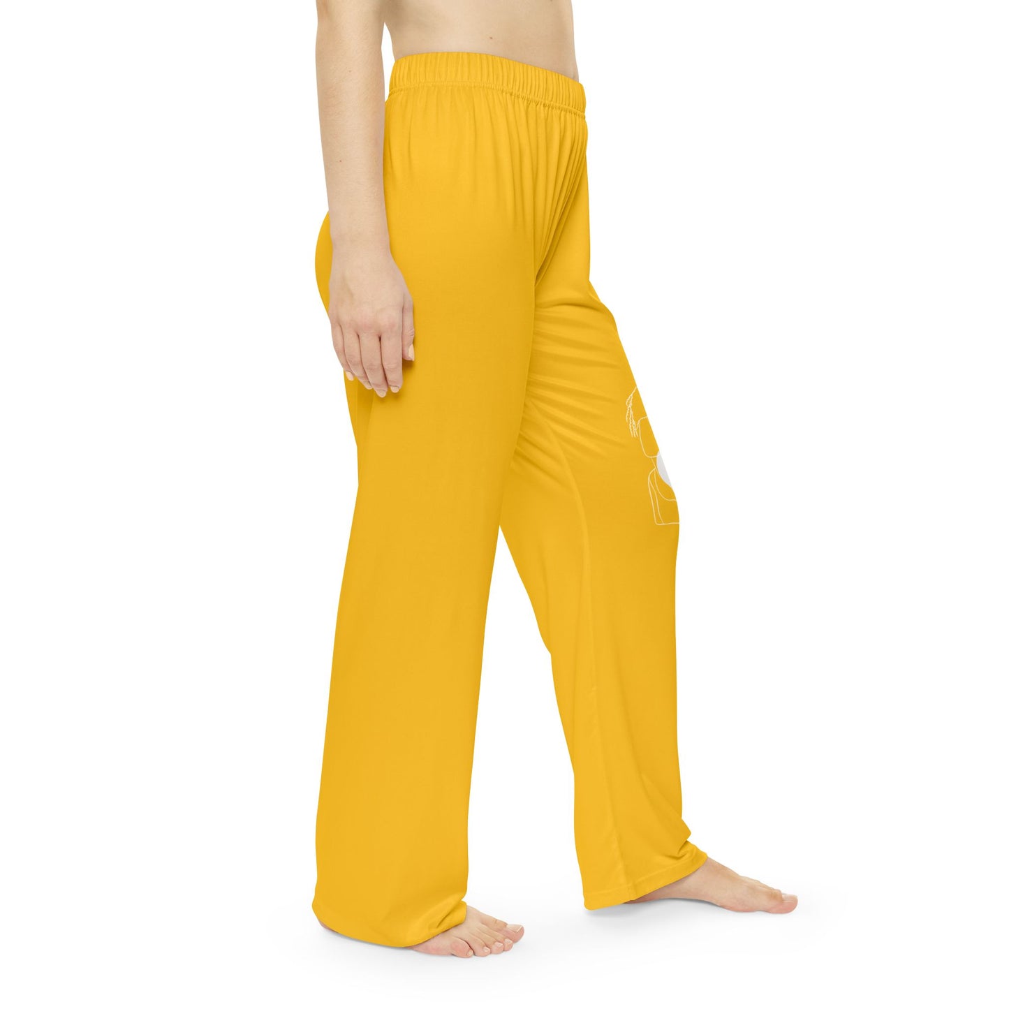 Natural Woman Puff (BL) Women's Pajama Pants YELLOW