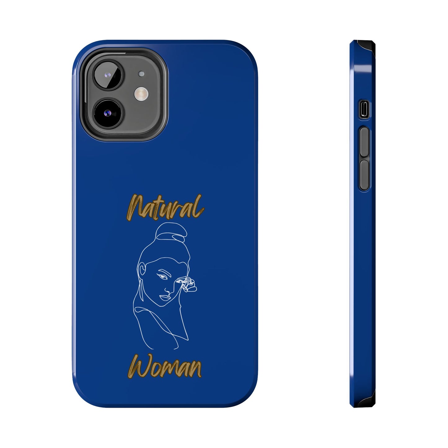 Natural Woman Sassy Bun (WL) Tough Phone Cases DARK BLUE