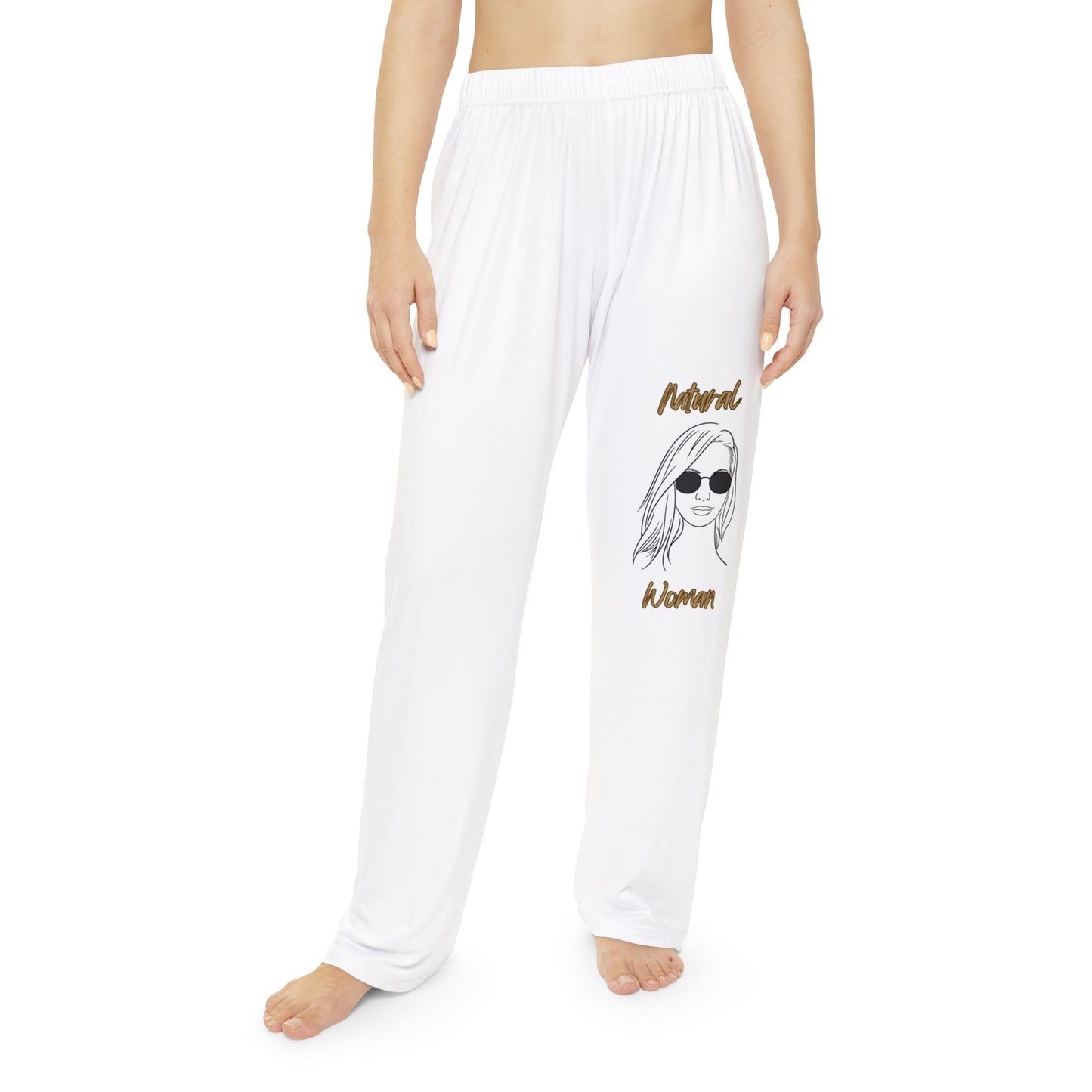 Natural Woman Shades (BL) Women's Pajama Pants WHITE