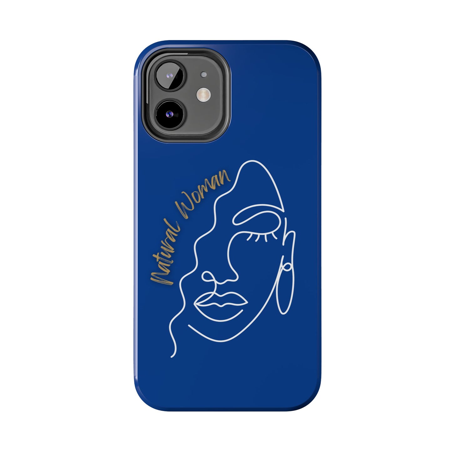 Natural Woman Half Face (WL)Tough Phone Case DARK BLUE