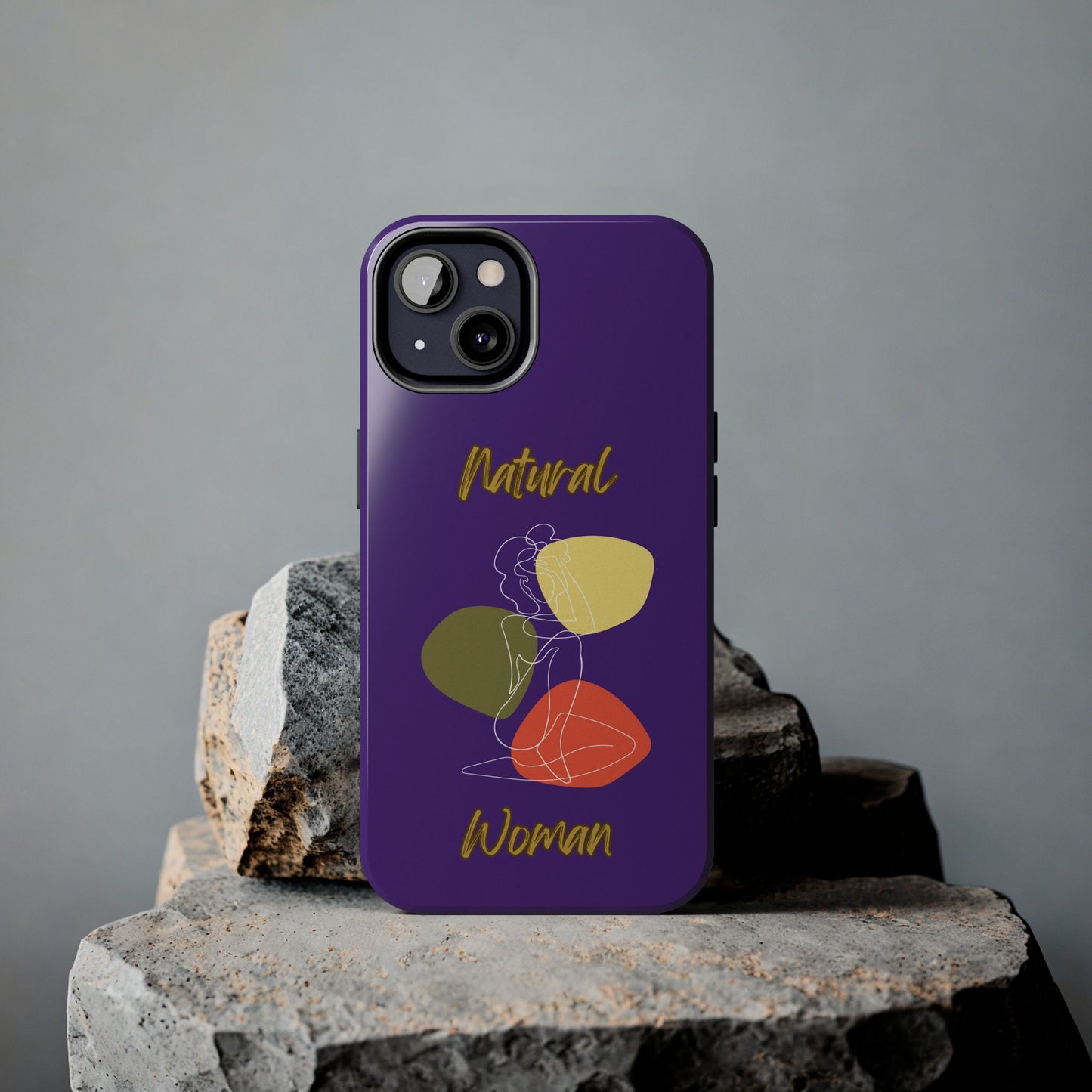 Natural Woman Colorful Pose (WL)Tough Phone Cases PURPLE