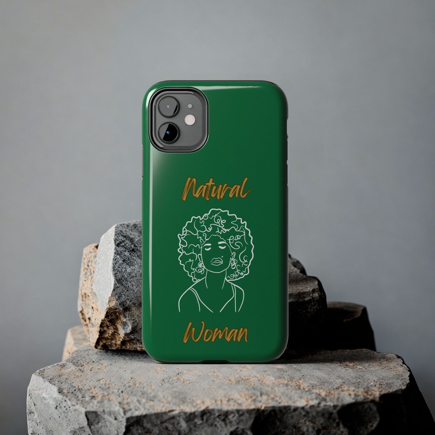 Natural Woman All About Me (WL)Tough Phone Cases DARK GREEN