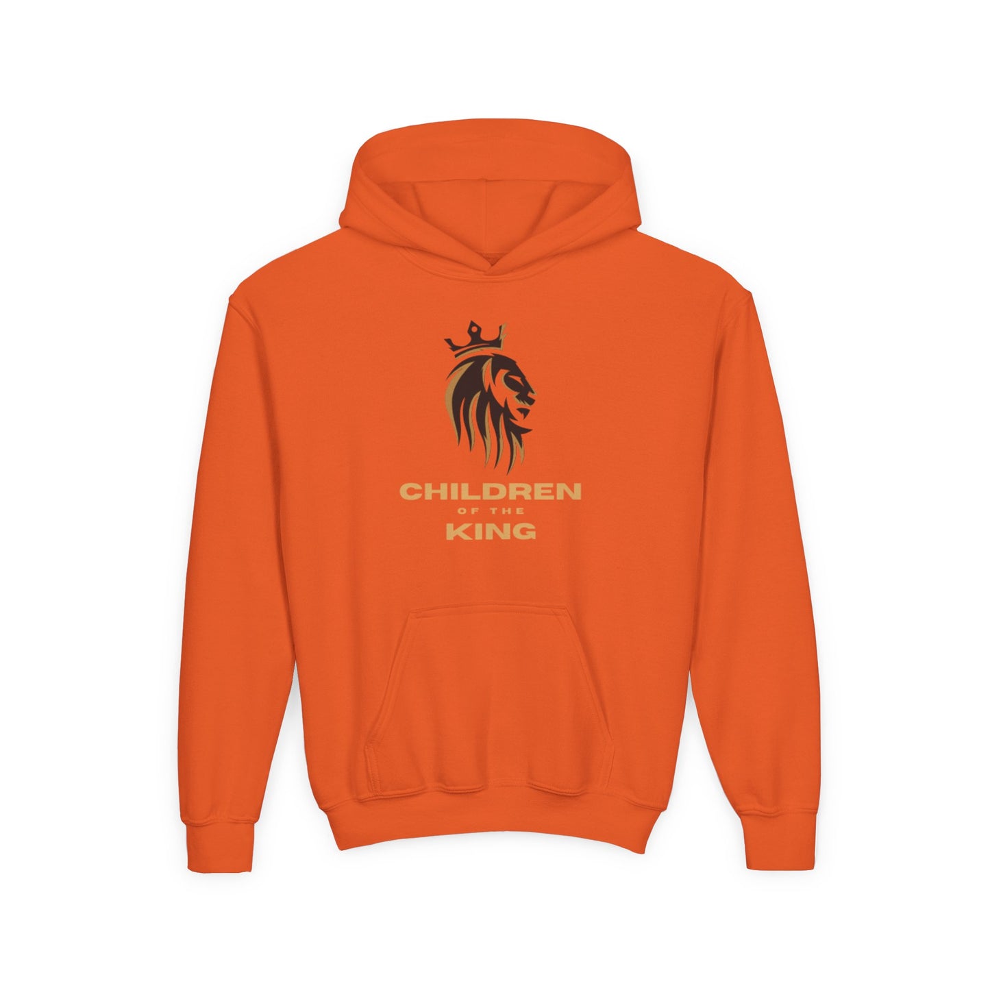 "Children of the King" Hoodie - BLACK Lion Design with Isaiah 54:13