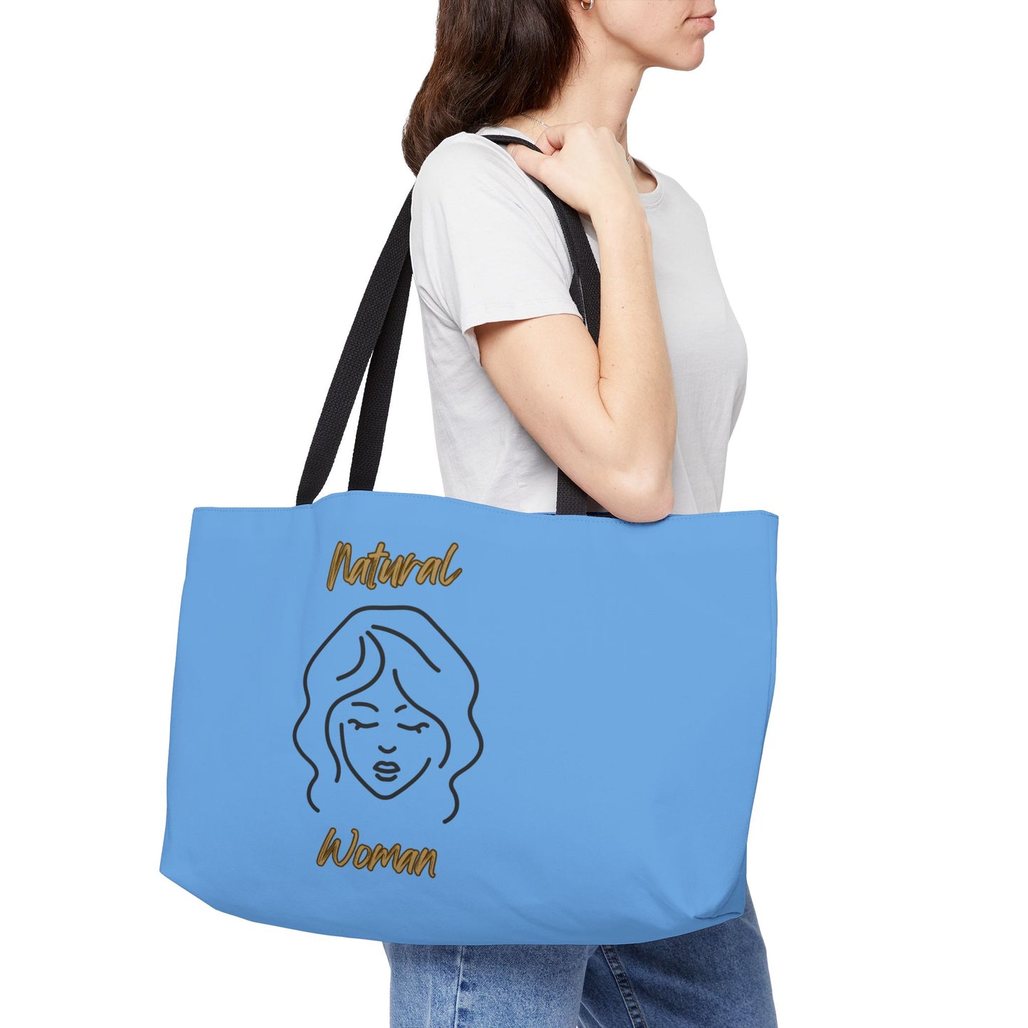 Natural Woman Modest (BL) Weekender Tote Bag LIGHT BLUE