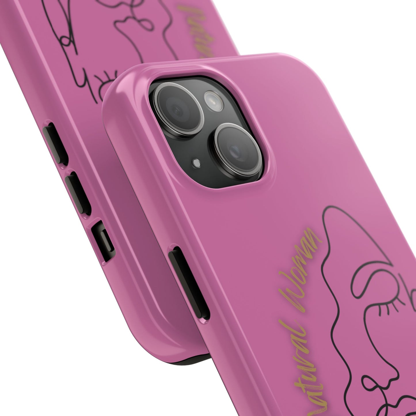 Natural Woman Half Face (BL)Tough Phone Case LIGHT PINK