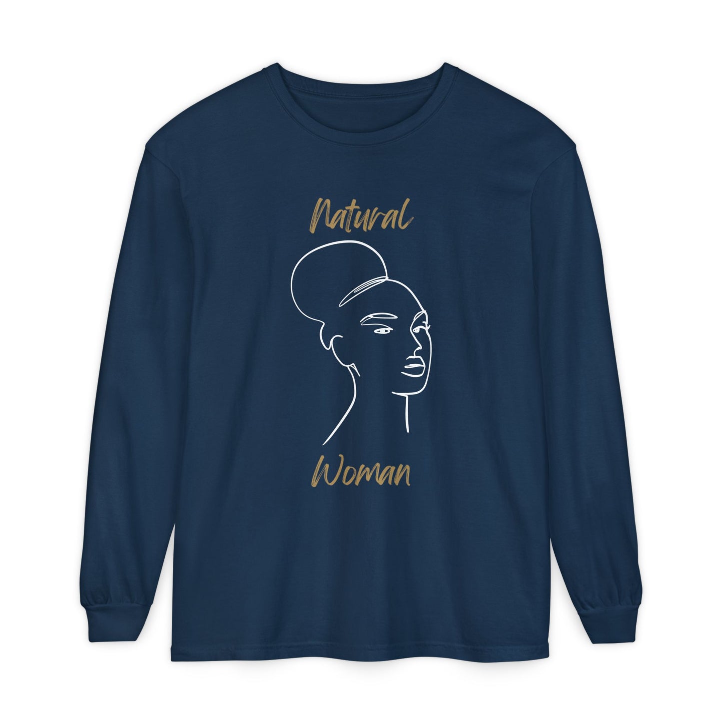 Natural Woman Hair Up (WL) Long Sleeve T-Shirt
