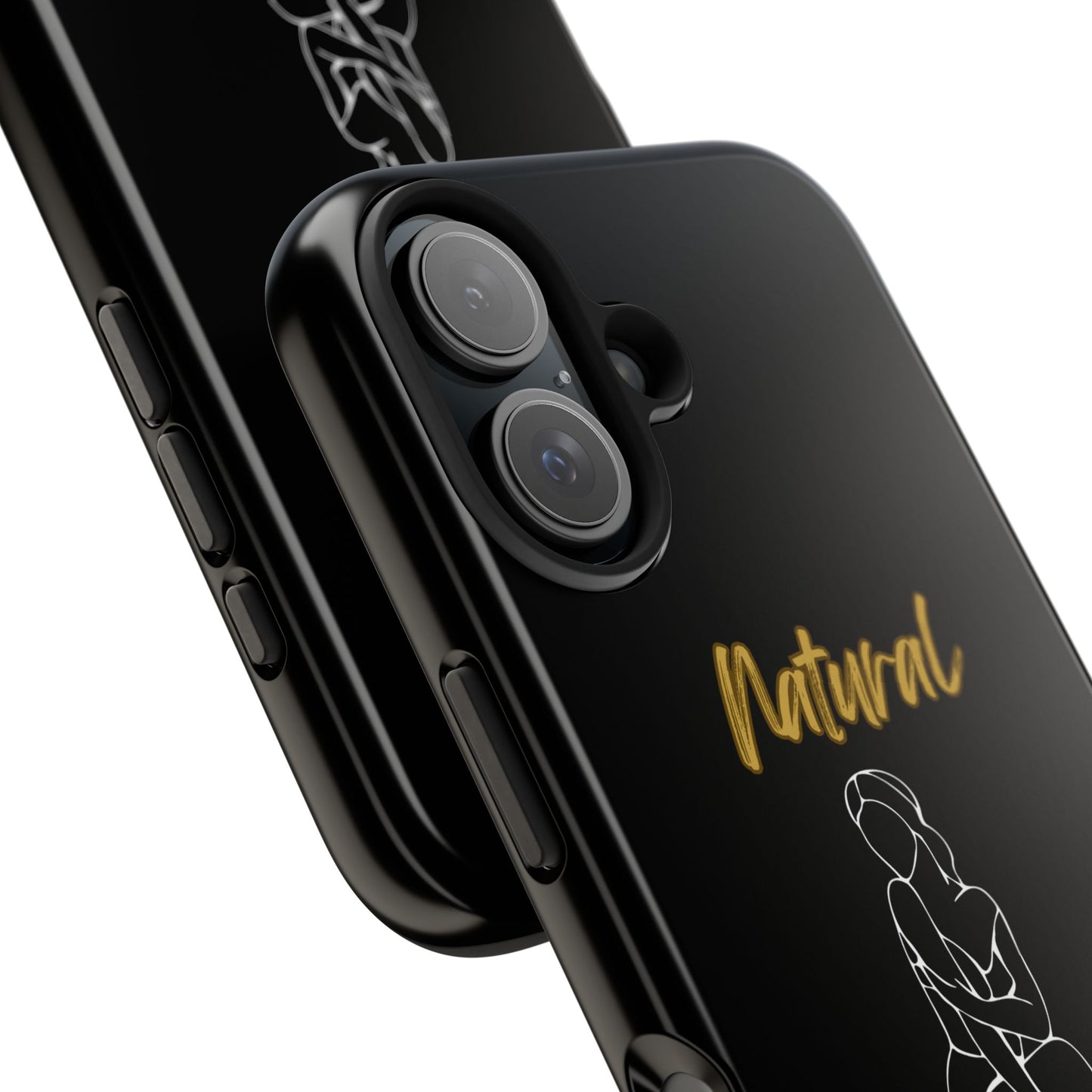 Natural Woman Shoulder Action (WL)Tough Phone Cases BLACK